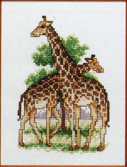 210867 - PAKO 13X17cm GIRAFFE COUNTED CROSS STITCH KIT