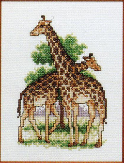 210867 - PAKO 13X17cm GIRAFFE COUNTED CROSS STITCH KIT