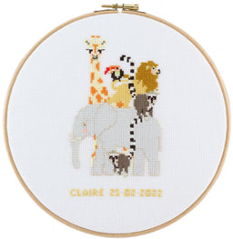 212365 - PAKO 22cm ZOO ANIMALS COUNTED CROSS STITCH KIT