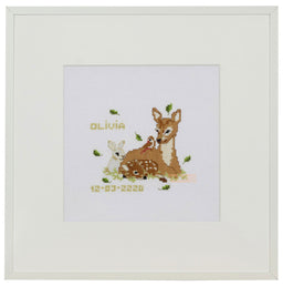 212366  PAKO 20cm REINDEERS & RABBIT COUNTED CROSS STITCH KIT