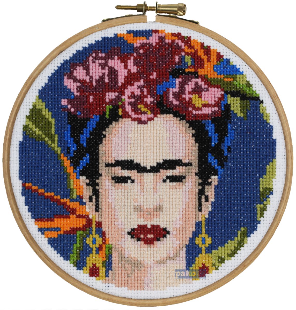 212372  PAKO 15cm FRIDA KAHLO COUNTED CROSS STITICH KIT