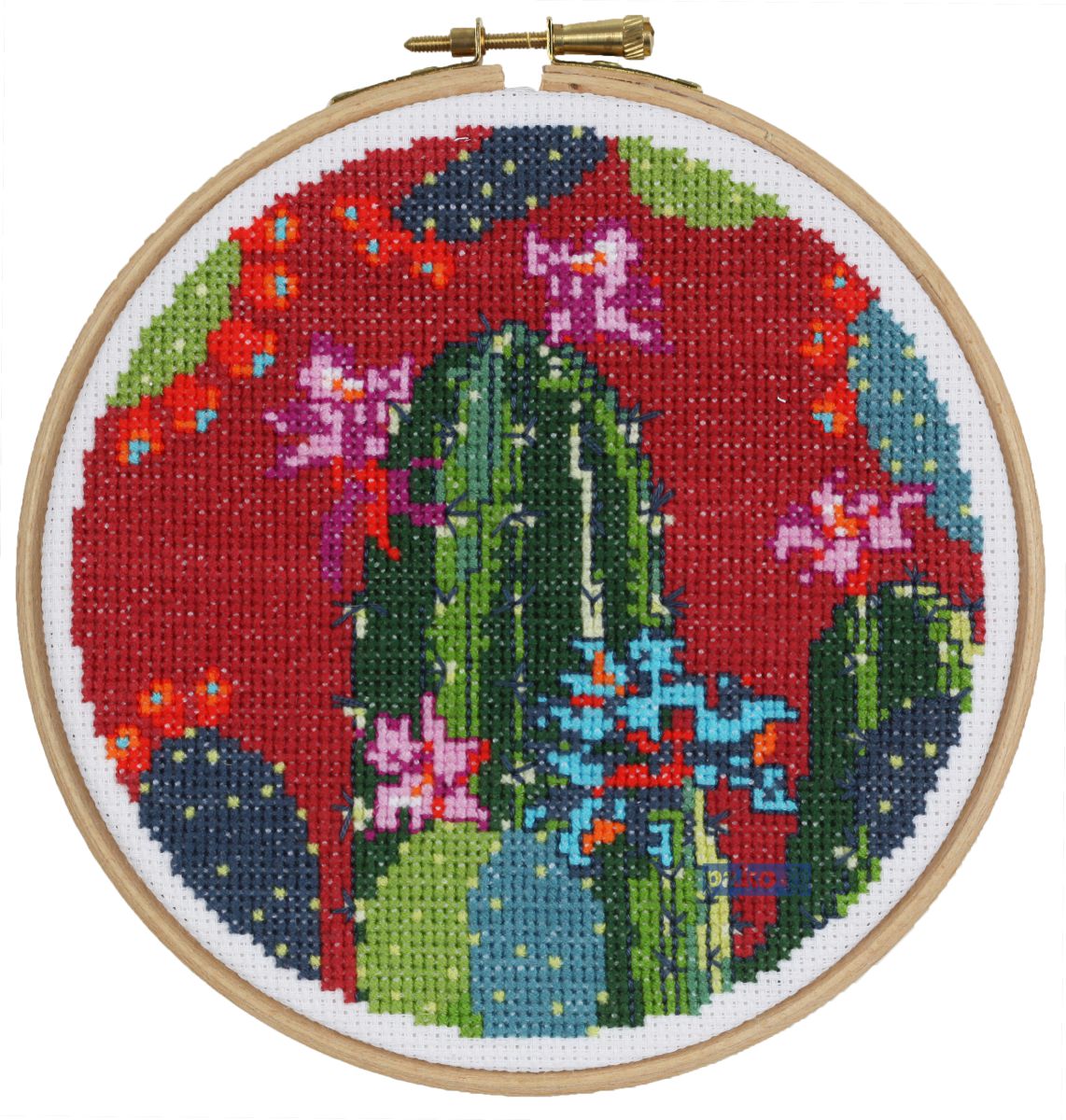 212373  PAKO 15cm CACTI COUNTED CROSS STITICH KIT