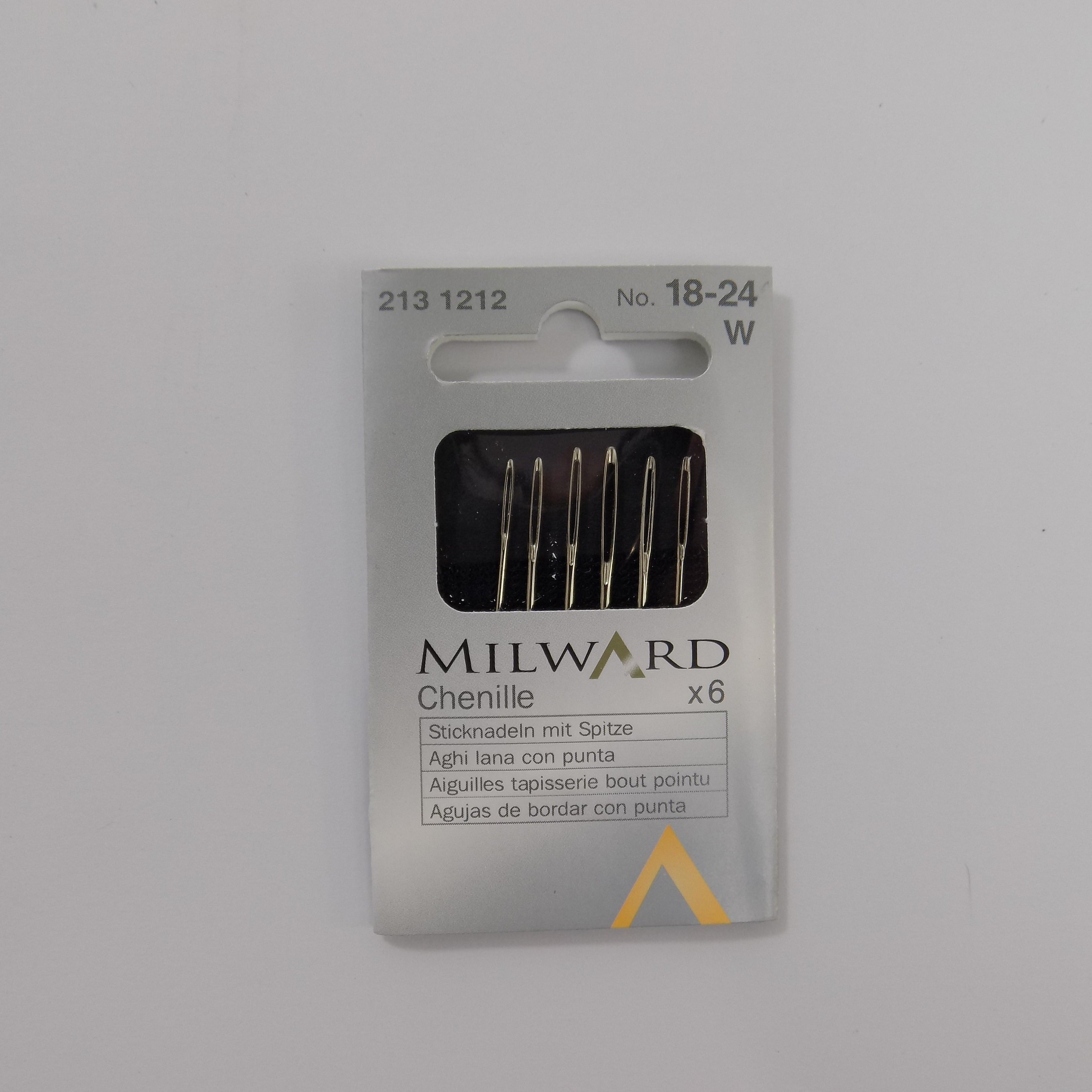 2131212  **MILWARD CHENILLE/EMB ASSTD 18-24 (6 NEEDLES)