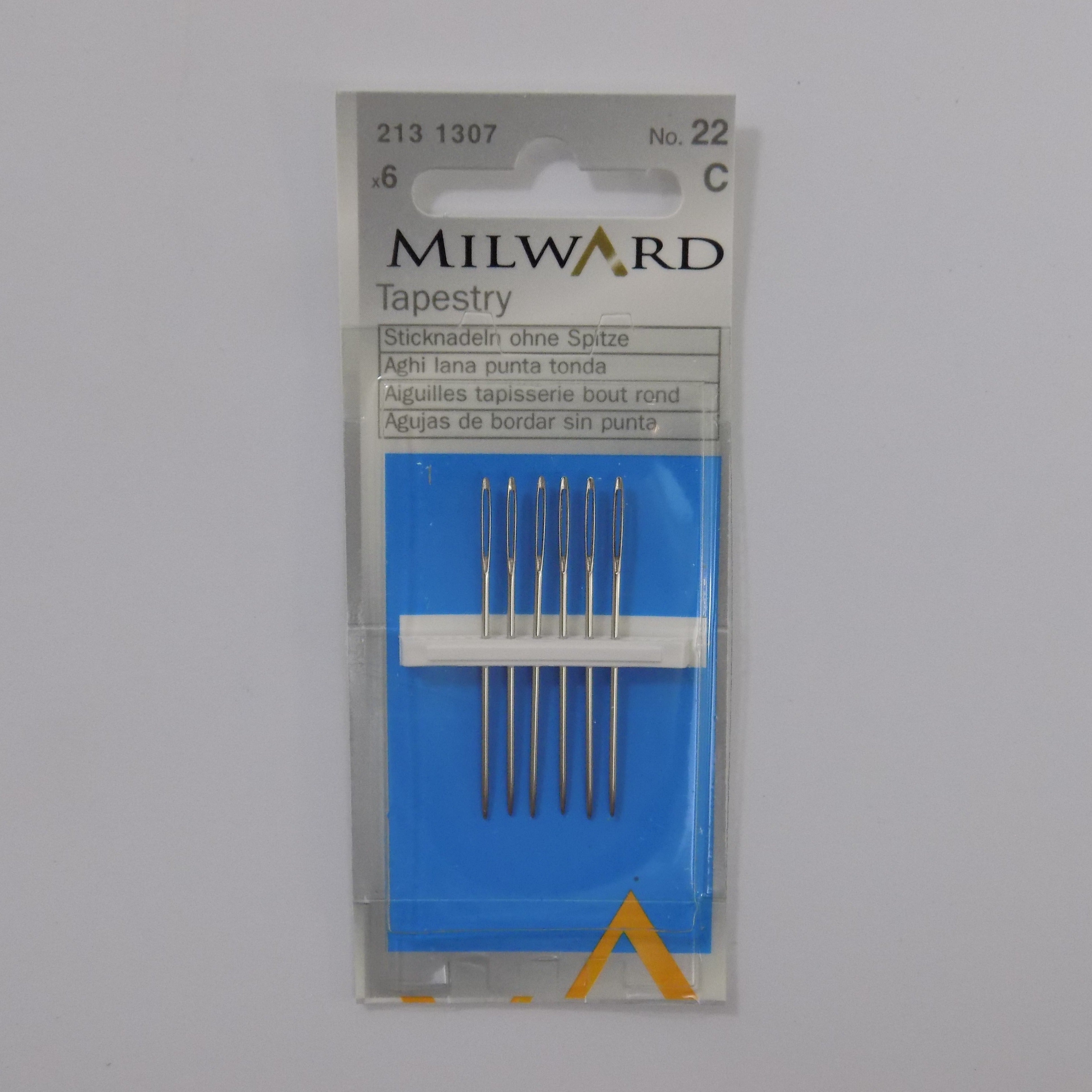 2131307  **MILWARD TAPESTRY EMB NEEDLE NO. 22 BLS (6)
