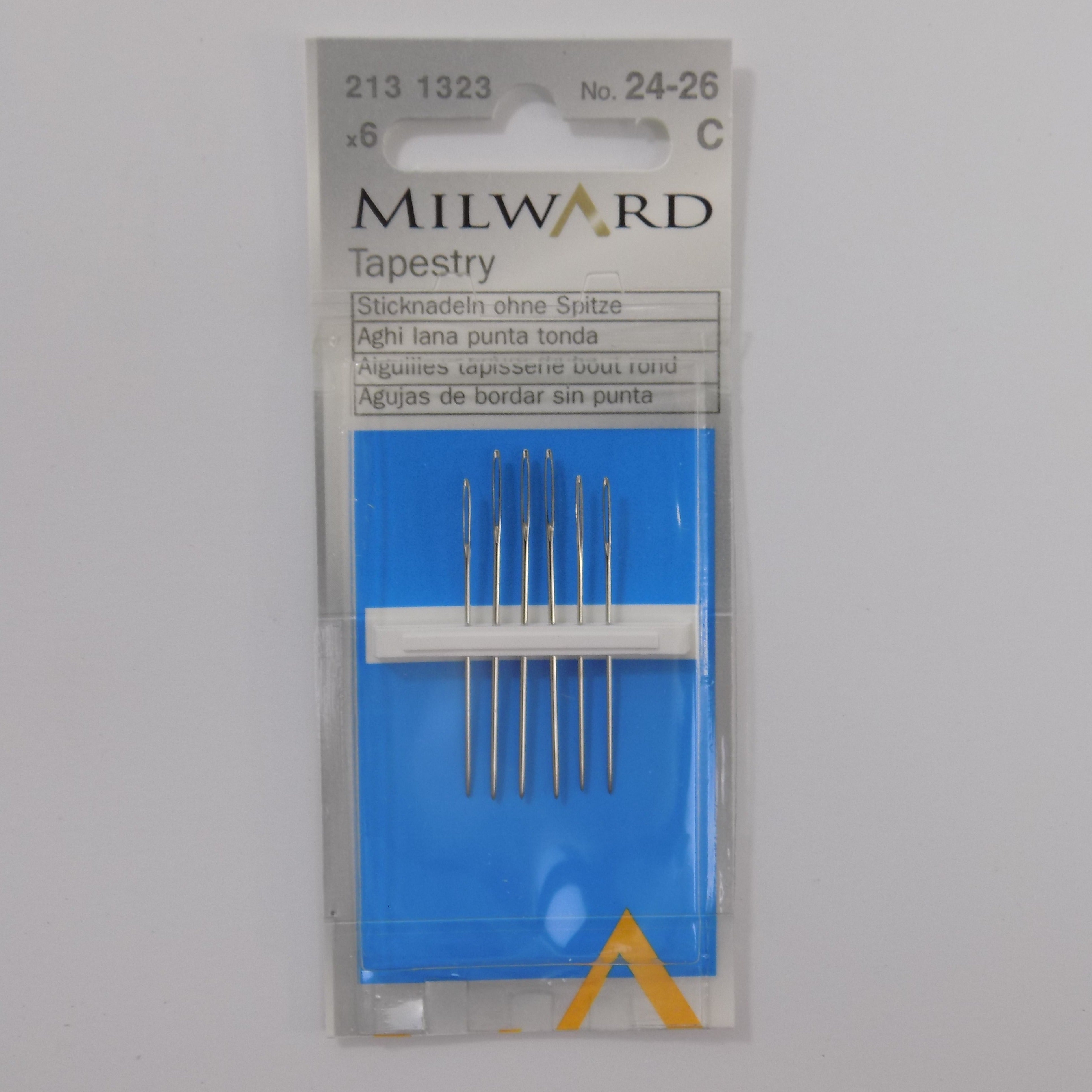 2131323  **MILWARD TAPESTRY EMB NEEDLE NO. 24-26 BLS (6)