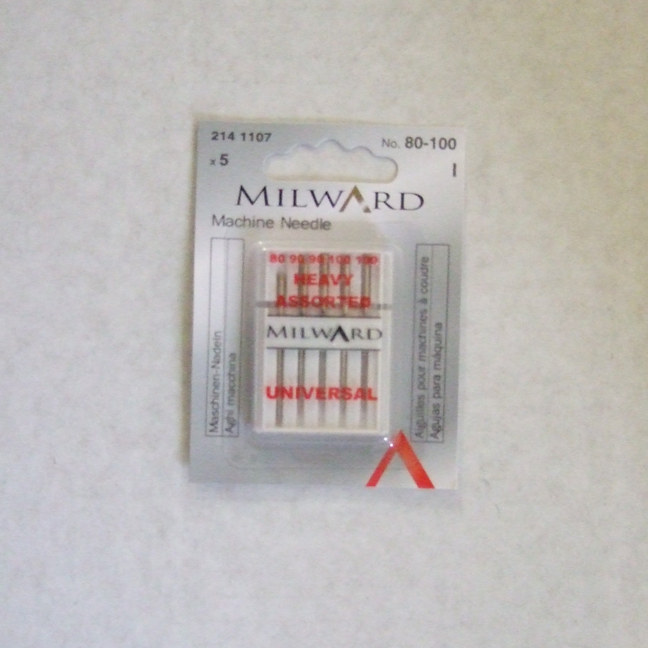 2141107 **MILWARD SEW MACHINE NEEDLE FL SH 80-90-90-100-10 (5)
