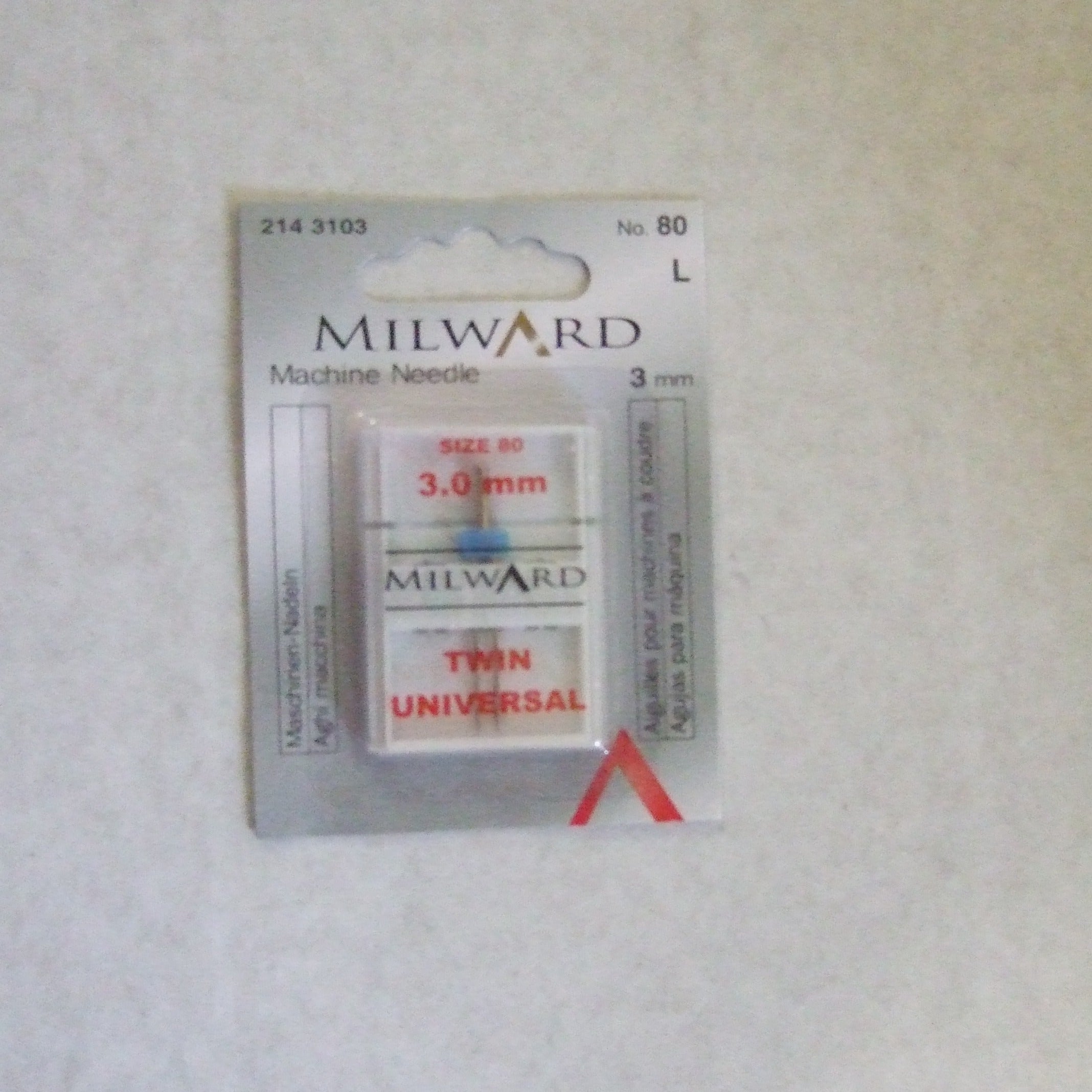 2143103  **MILWARDS DOUBLE/TWIN MACHINE NEEDLE FLAT 80