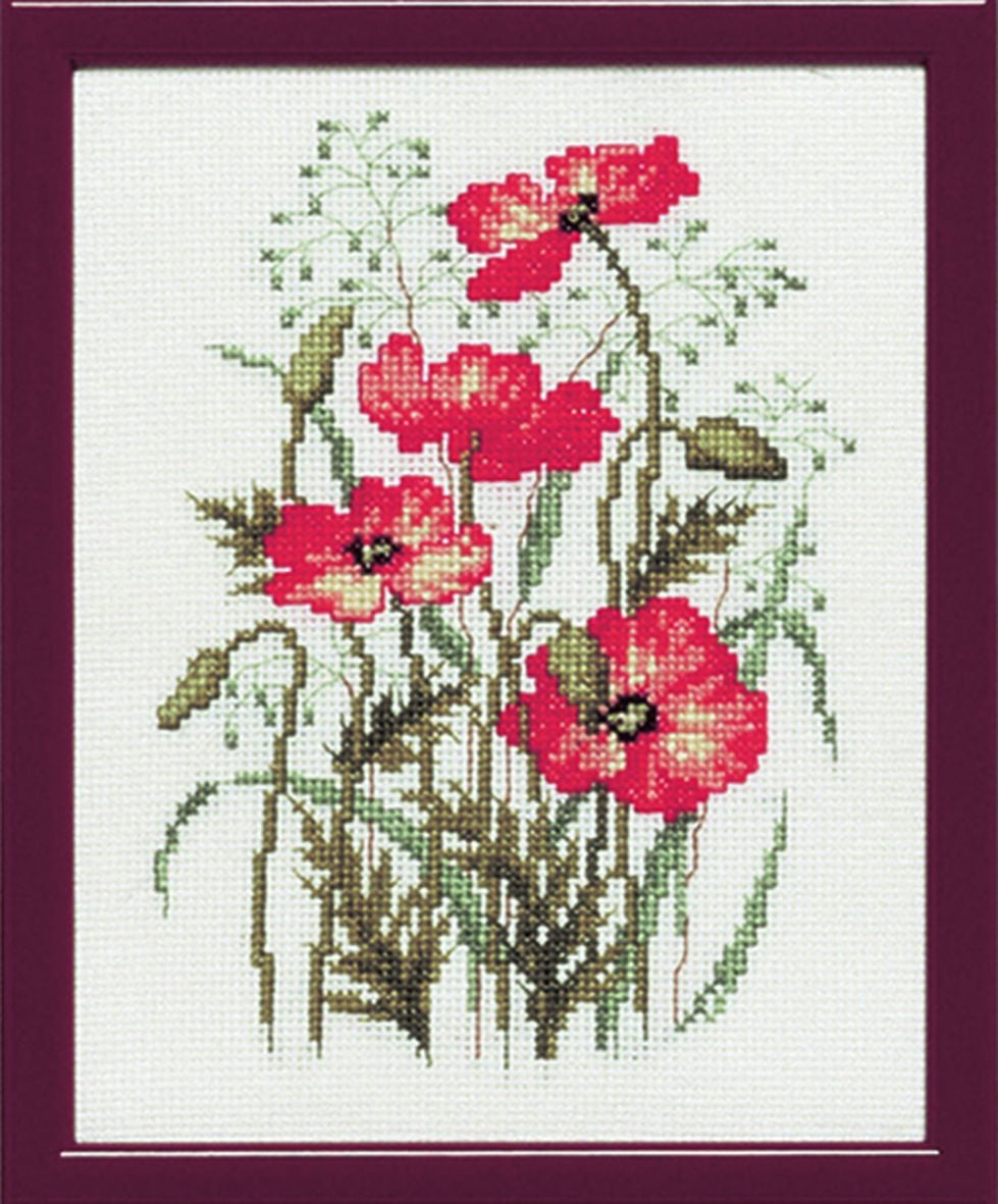 215363 - PAKO 15X20cm POPPIES COUNTED CROSS STITCH KIT