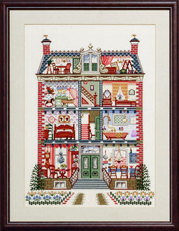 219241 - PAKO 49X64cm  DOLLS HOUSE COUNTED CROSS STITCH KIT