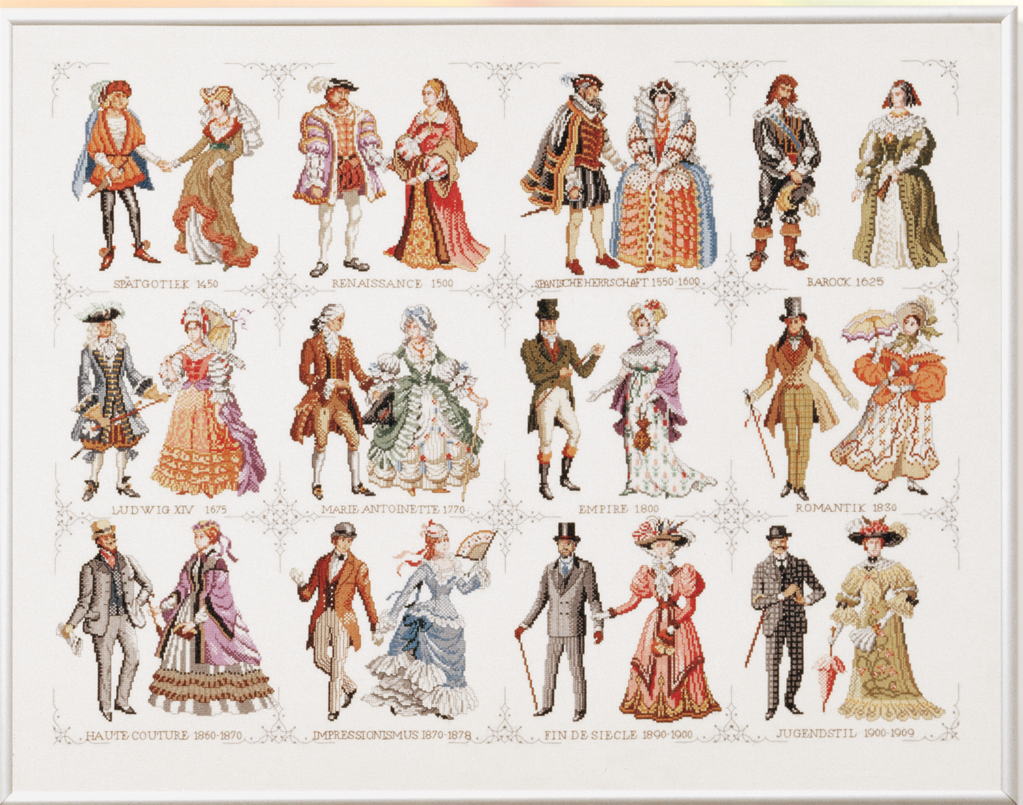 219258 - PAKO 77X98cm HISTORICAL DRESS COUNTED CROSS STITCH KIT