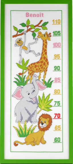 223760 - PAKO 30X67cm JUNGLE CHARTER COUNTED CROSS STITCH KITS