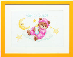 225293 - PAKO 39X31cm TEDDY ON CLOUD COUNTED CROSS STITCH KIT