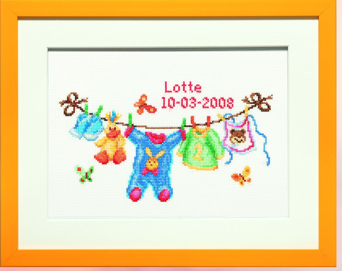 225298 - PAKO 39X31cm CLOTHES LINE COUNTEED CROSS STITCH KIT