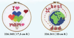 226340 - PAKO CROSS STITCH I LOVE MAM PRINTED CROSS STITCH KIT