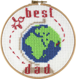 226341 - PAKO CROSS STITCH BEST DAD PRINTED CROSS STITCH KIT