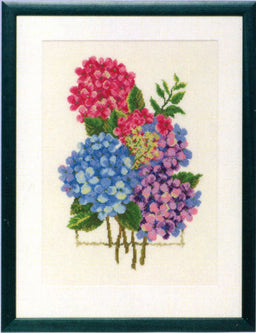 237099 - PAKO 40X51cm  HYDRANGEA COUNTED CROSS STITCH KIT