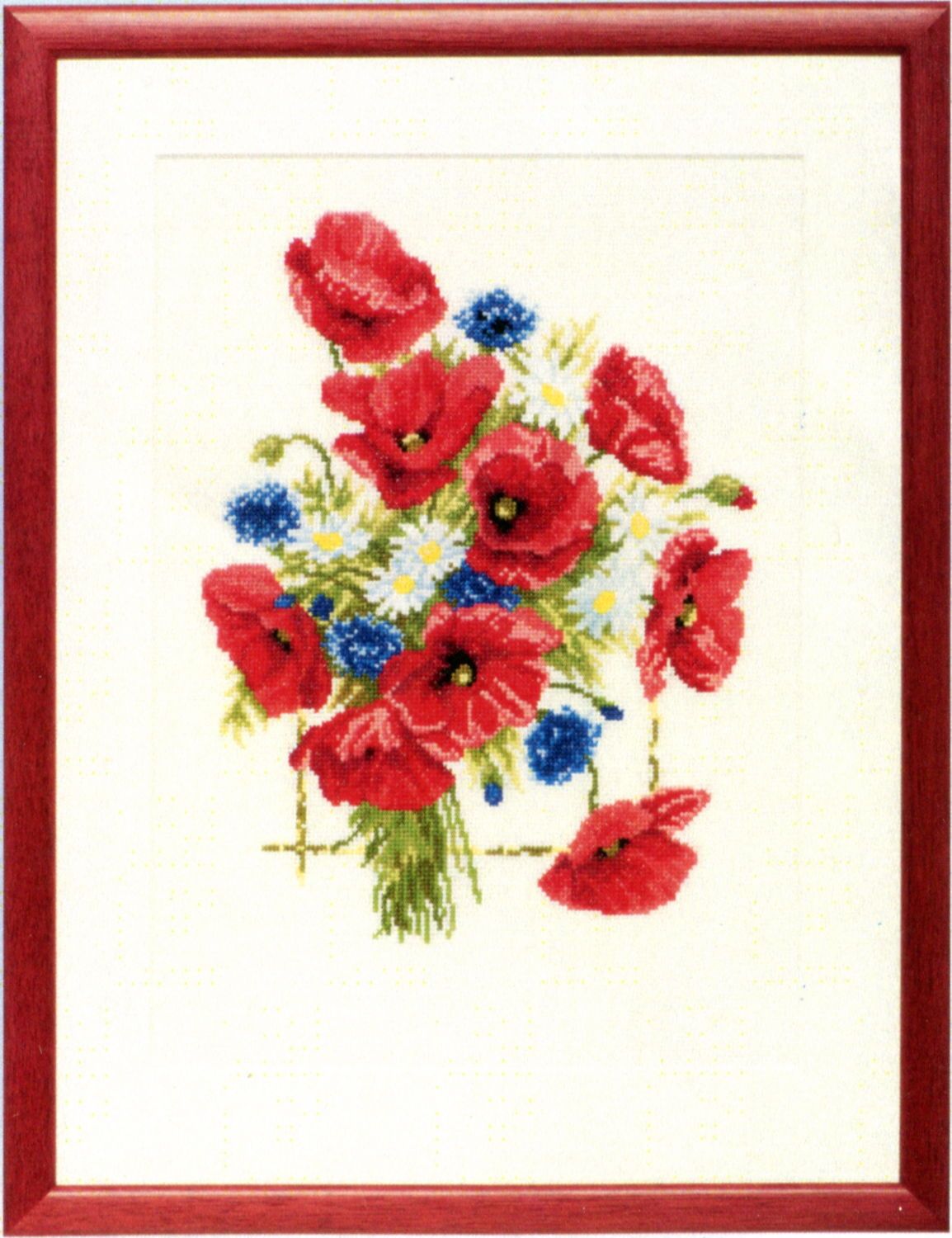 237100 - PAKO 40X51cm  POPPIES COUNTED CROSS STITCH KIT