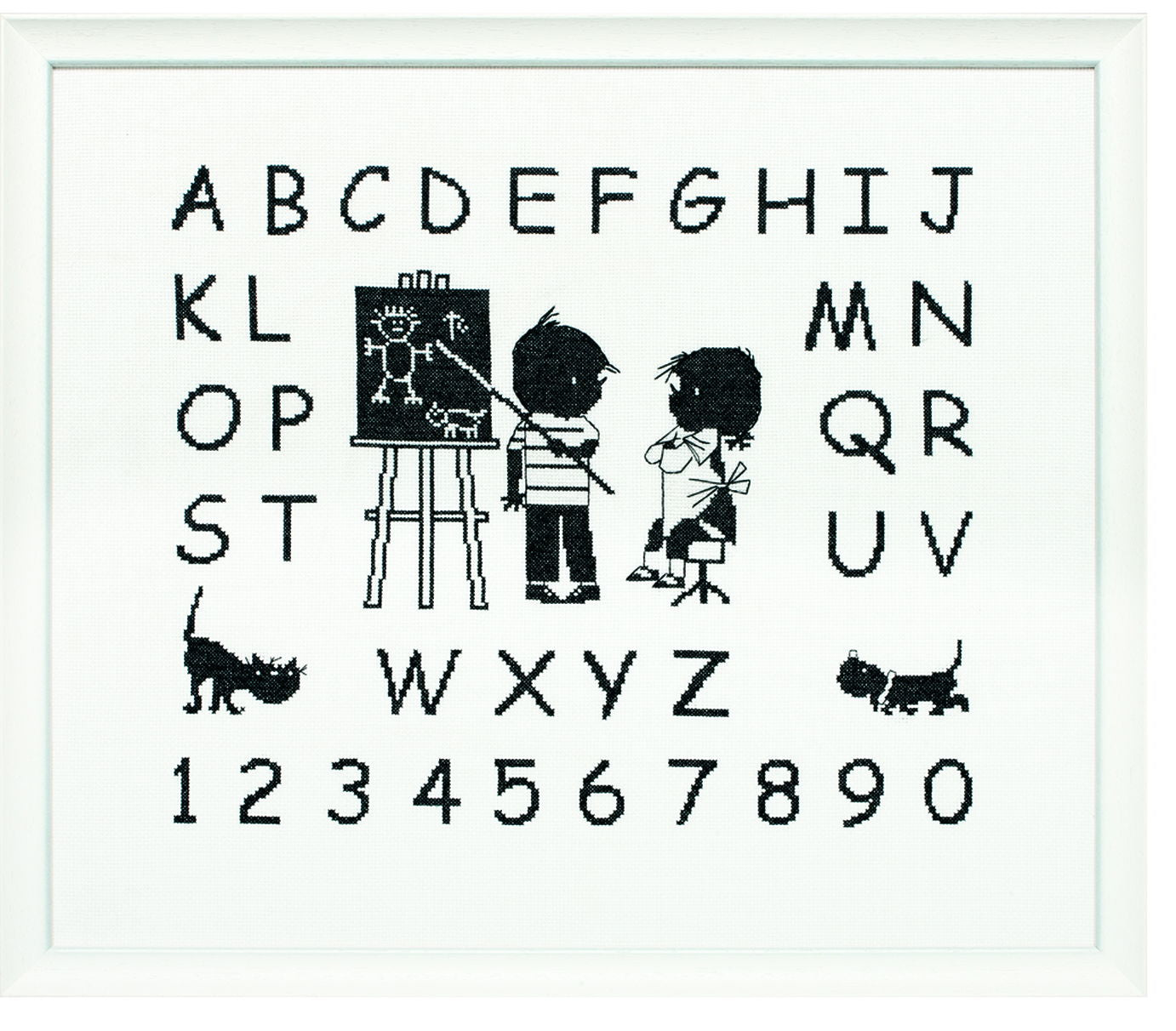 270007 - PAKO 56X48cm BLACKWORK SAMPLER COUNTED CROSS STITCH KIT