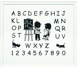 270007 - PAKO 56X48cm BLACKWORK SAMPLER COUNTED CROSS STITCH KIT