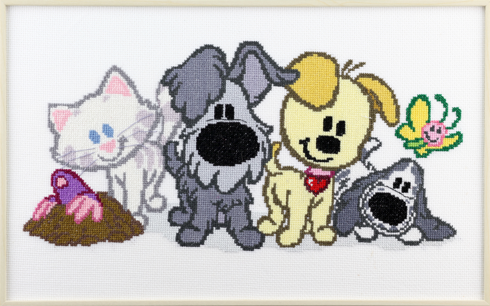 271045 - PAKO CUTE ANIMALS 40X25cm COUNTED CROSS STITCH KIT
