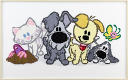 271045 - PAKO CUTE ANIMALS 40X25cm COUNTED CROSS STITCH KIT