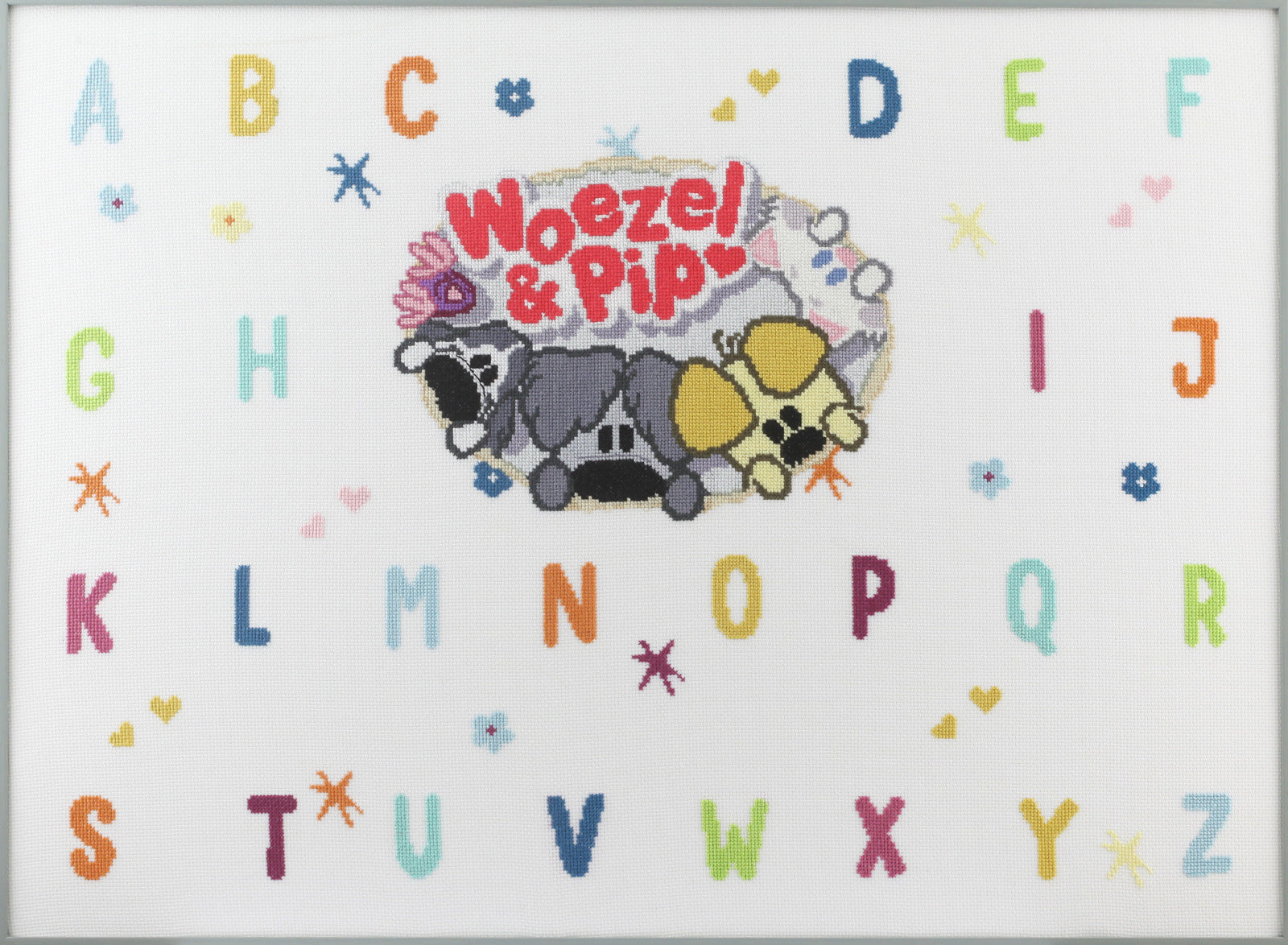 271046 - PAKO ABC WORZEL & PIP 66X50cm COUNTED CROSS STITCH KIT