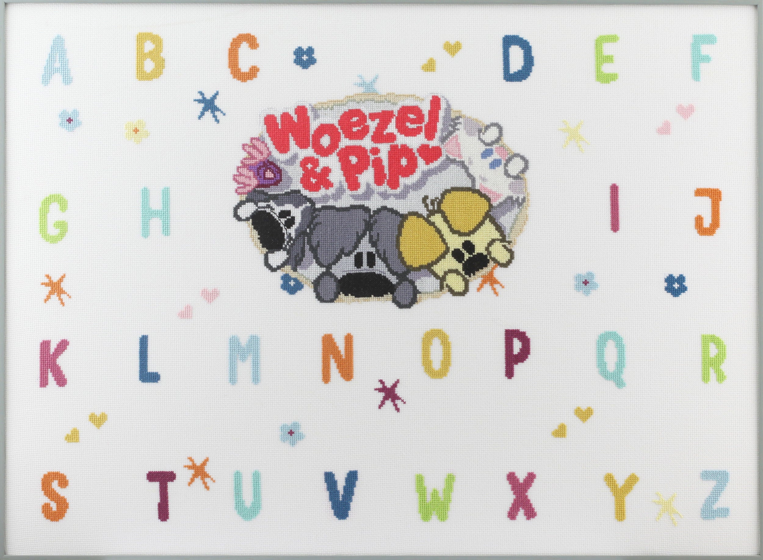 271046 - PAKO ABC WORZEL & PIP 66X50cm COUNTED CROSS STITCH KIT