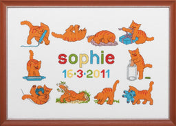 272020 - PAKO PLAYING KITTENS  BIRTH 60X43cm COUNTED CROSS STITCH KIT