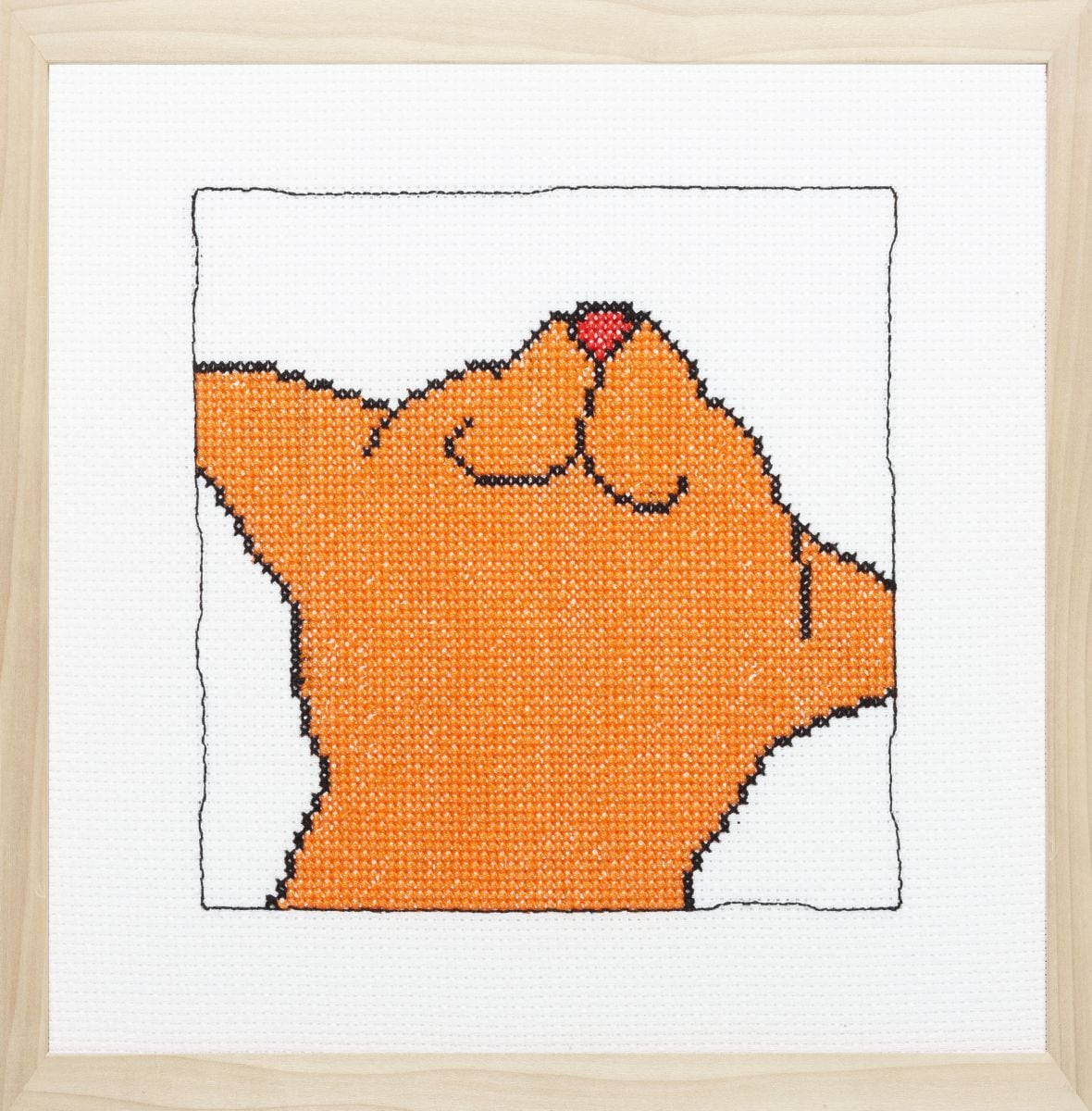 272022 - PAKO KITTEN LOOKING UP 20cm SQUARE COUNTED CROSS STITCH KIT
