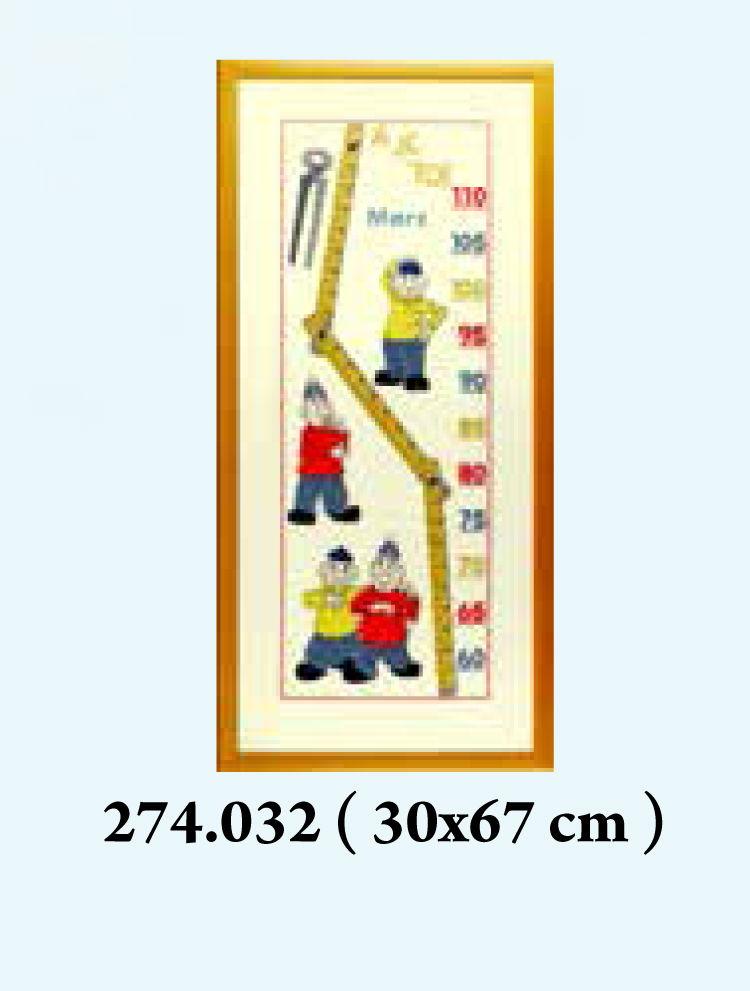 274032 - PAKO 30X67cm HANDY HEIGHT CHART COUNTED CROSS STITCH KIT