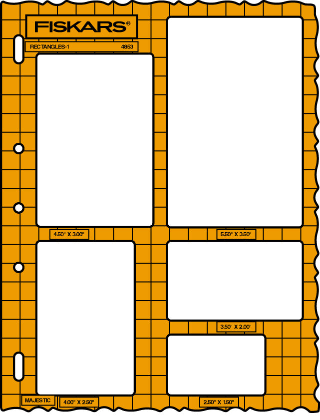 294853  **FISKARS SHAPE TEMPLATE RECTANGLE