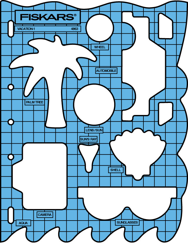 294863  **FISKARS TEMPLATES VACATION