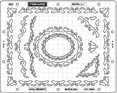 295613 - ***FISKARS SHAPEBOSS STENCIL OVAL SERENITY