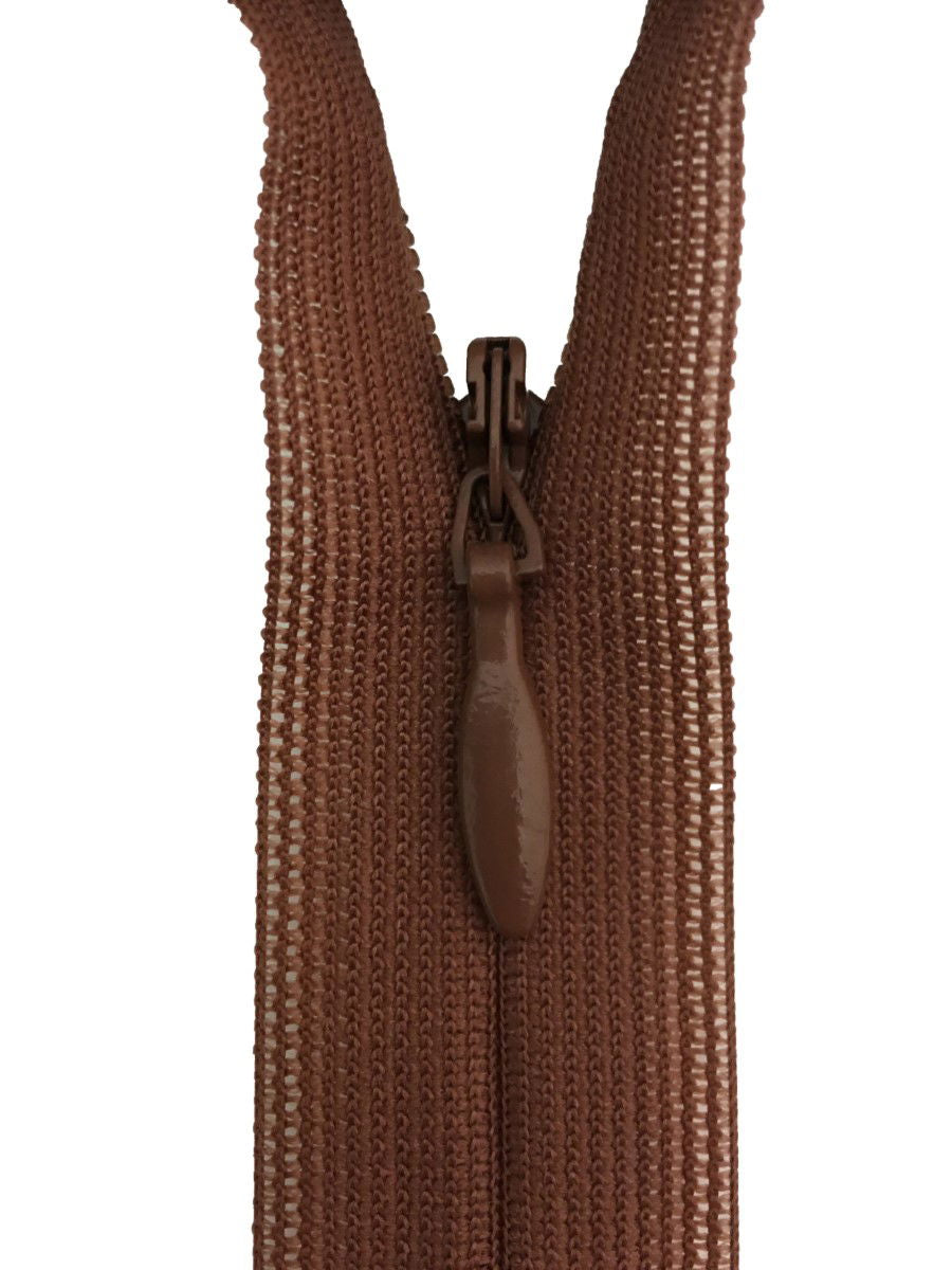 2CC-22-855 - YKK BEULON L/W CONCEAL ZIP 22 inch 56 cm 855 DK ANT MAUVE