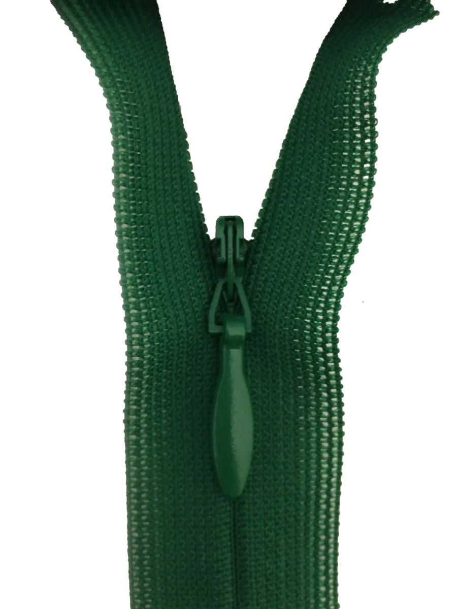 2CC-22-876 - YKK BEULON L/W CONCEAL ZIP 22 inch 56 cm 876 FOREST GREEN