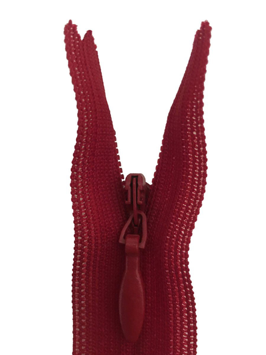 2CC-9-519 - YKK BEULON L/W CONCEAL ZIP 9 inch 23 cm 519 RED