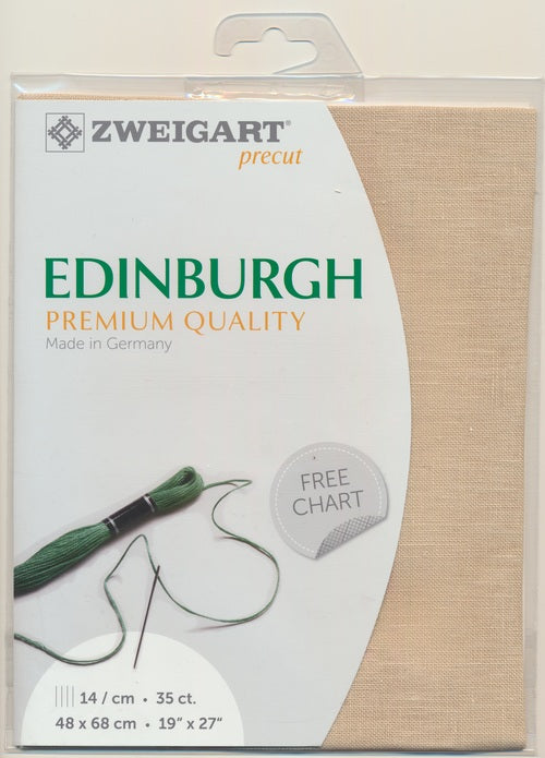 3217-233-PK - EDINBURGH 36 CT LINEN 48x68cm 233 RICH CREAM