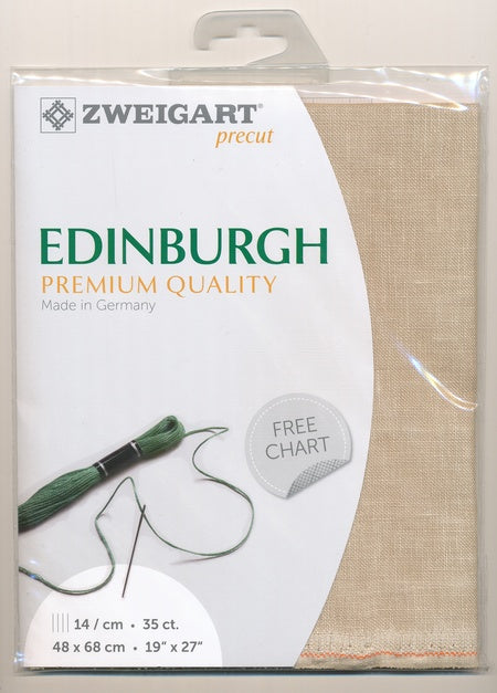 3217-309-PK - EDINBURGH 36 CT LINEN 48x68cm 309 MID BEIGE