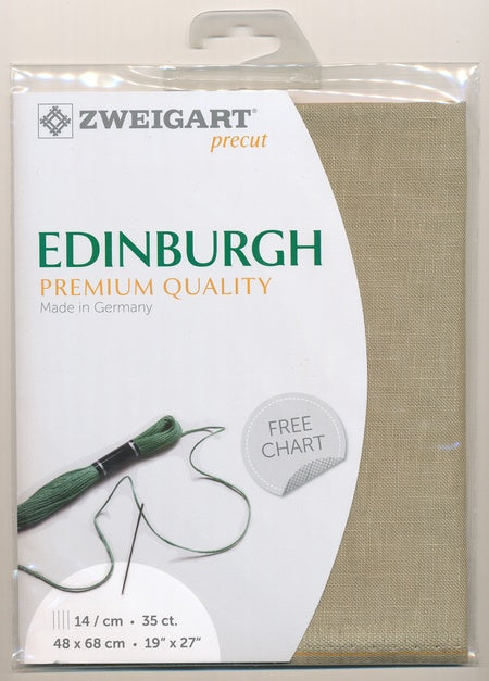 3217-323-PK - EDINBURGH 36 CT LINEN 48x68cm 323 DARK BEIGE