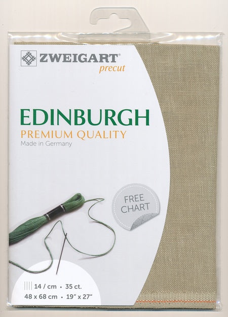 3217-52-PK - EDINBURGH 36 CT LINEN 48x68cm 52 LIGHT NATURAL