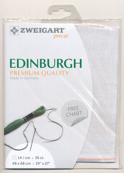 3217-7011-PK - EDINBURGH 36 CT LINEN 48x68cm 7011 LIGHT GREY