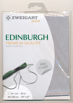 3217-705-PK - EDINBURGH 36 CT LINEN 48x68cm 705 GREY