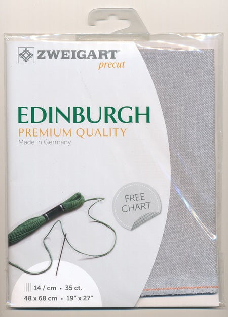 3217-705-PK - EDINBURGH 36 CT LINEN 48x68cm 705 GREY