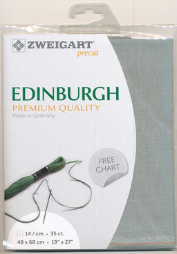 3217-7094-PK - EDINBURGH 36 CT LINEN 48x68cm 7094 DARK GREY