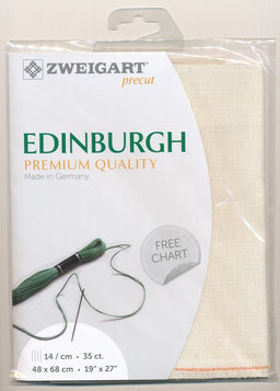 3217-99-PK - EDINBURGH 36 CT LINEN 48x68cm 99 LIGHT CREAM