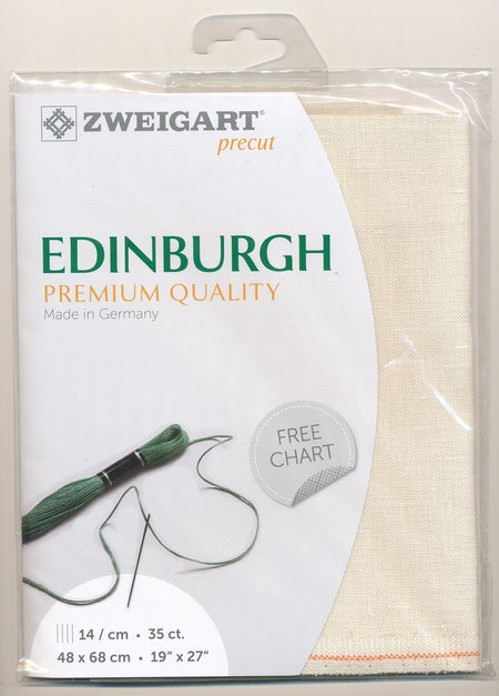 3217-99-PK - EDINBURGH 36 CT LINEN 48x68cm 99 LIGHT CREAM