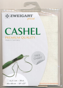 3281-1111-PK - CASHEL 100% LINEN 28CT 1111 IRRI WHITE 48 x 68cm