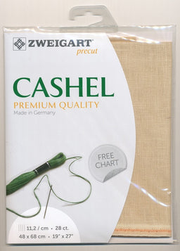 3281-233-PK - CASHEL 100% LINEN 28CT 233 LT BEIGE 48 x 68cm