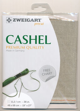 3281-53-PK - CASHEL 100% LINEN 28CT 53 NATURAL 48 x 68cm