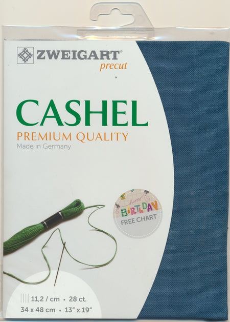 3281-5153-PK - CASHEL 100% LINEN 28CT (48x68cm) 5153 TEAL